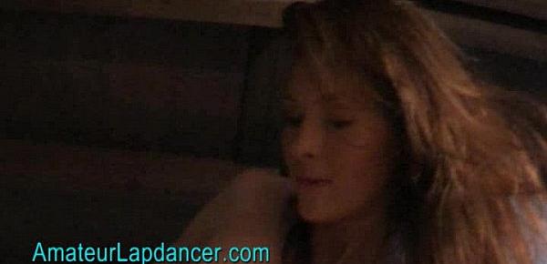  Nasty Lucy and her wild lapdance for a huge dick